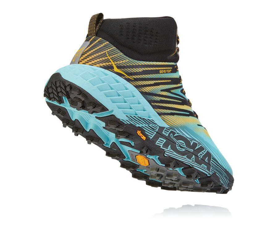 Hoka Australia One One Speedgoat Mid GORE-TEX 2 - Womens Trail Shoes Blue - GAMCN-7036